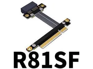 PCI Express 3.0 x8 to x1 Extension Cable 90 180 270 Degree (60cm, R81SR) PCI Express 3.0 x8 to x1 Extension Cable 90 180 270 Degree (60cm, R81SR)