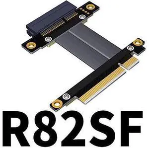 PCI Express 3.0 x8 to x4 Extension Cable 90 180 270 Degree (60cm, R82SR) PCI Express 3.0 x8 to x4 Extension Cable 90 180 270 Degree (60cm, R82SR)