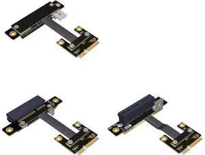 ADT-Link mini-PCIe to PCI 3.0 x4 Extension Cable for PCIe x4 RAID NVMe SSD Card/LAN Card/Capture Card to mPCIe Extender (10cm, R62SF) ADT-Link mini-PCIe to PCI 3.0 x4 Extension Cable for PCIe x4 RAID NVMe SSD Card/LAN Card/Capture Card to mPCIe Extender (10cm, R62SF)
