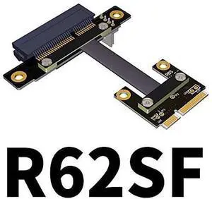 QJJ Mini-pcie to PCI Express 3.0 x4 Extender Adapter Turn 180 90 270 Degree (60cm, R62SL) QJJ Mini-pcie to PCI Express 3.0 x4 Extender Adapter Turn 180 90 270 Degree (60cm, R62SL)