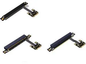 ADT-Link mini-PCIe to PCIe x16 Extension Adapter Cable Gen 3.0 for PCI-e x16 Video Graphics Card (10cm, R63SL) ADT-Link mini-PCIe to PCIe x16 Extension Adapter Cable Gen 3.0 for PCI-e x16 Video Graphics Card (10cm, R63SL)