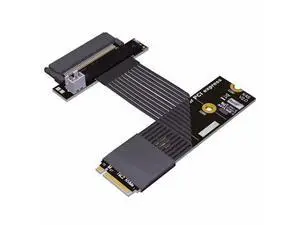 PCIe 5.0 M.2 NVMe M Key to U.2 SFF-8639 SSD Extension Cable with Power Cord (K47SF-BK, 5cm) PCIe 5.0 M.2 NVMe M Key to U.2 SFF-8639 SSD Extension Cable with Power Cord (K47SF-BK, 5cm)