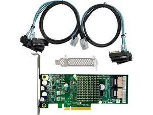 SAS HBA Card Compatible with LSI 9207-8i IT Mode PCIe SATA Expansion Card, 8-Port 6Gbps PCIe 3.0, Expander Support, HBA Controller with 2X SFF-8087 to 4X 8482 SAS Cables for TrueNAS unRAID NAS SAS HBA Card Compatible with LSI 9207-8i IT Mode PCIe SATA Expansion Card, 8-Port 6Gbps PCIe 3.0, Expander Support, HBA Controller with 2X SFF-8087 to 4X 8482 SAS Cables for TrueNAS unRAID NAS