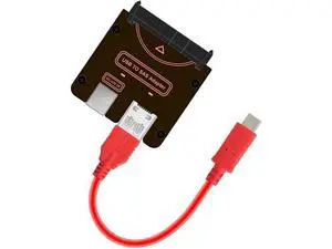 SFF-8482 SAS 29Pin to Type-C USB-C & USB-A USB 3.0 5Gbps HDD Disk Drive Raid Adapter 5Gbps with Chipset and Power Port (Need 12V/3A Power Supply) SFF-8482 SAS 29Pin to Type-C USB-C & USB-A USB 3.0 5Gbps HDD Disk Drive Raid Adapter 5Gbps with Chipset and Power Port (Need 12V/3A Power Supply)
