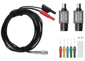 Hantek Oscilloscope Accessory Set 20:1 Attenuator with Auto Test Leads and Acupuncture Probe for Automobile Measurement(201x 2+30A+307) Hantek Oscilloscope Accessory Set 20:1 Attenuator with Auto Test Leads and Acupuncture Probe for Automobile Measurement(201x 2+30A+307)