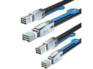 12G Mini SAS HD SFF-8644 to SFF-8644 Cable for NVMe Enclosure/Storage Array, SAN & JBOD Compatibility, 100-Ohm, 2-m(6.6ft), 2-Pack 12G Mini SAS HD SFF-8644 to SFF-8644 Cable for NVMe Enclosure/Storage Array, SAN & JBOD Compatibility, 100-Ohm, 2-m(6.6ft), 2-Pack