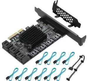 PCIE to SATA 3.0 2X Card 10 Ports,PCIE to SATA III 6Gbps Expansion Card,ASM1166+JMB575 Chips PCIE to SATA 3.0 2X Card 10 Ports,PCIE to SATA III 6Gbps Expansion Card,ASM1166+JMB575 Chips