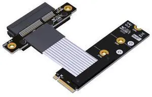 ADT-Link M.2 NVME SSD Interface to PCIe 4.0x4 Corner Series Riser Extension Cable 64G/BPS Full Speed M.2 M Key 2280/2260/2242/2230 Riser Card Gen4 with SATA Cable (K42UT(Gen4), 15cm) ADT-Link M.2 NVME SSD Interface to PCIe 4.0x4 Corner Series Riser Extension Cable 64G/BPS Full Speed M.2 M Key 2280/2260/2242/2230 Riser Card Gen4 with SATA Cable (K42UT(Gen4), 15cm)