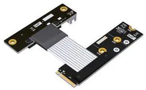 M.2 NVME SSD Interface to PCIe 4.0x4 Corner Series Riser Extension Cable 64G/BPS Full Speed M.2 M Key 2280/2260/2242/2230 Riser Card Gen4 with SATA Cable (K42UW(Gen4), 15cm) M.2 NVME SSD Interface to PCIe 4.0x4 Corner Series Riser Extension Cable 64G/BPS Full Speed M.2 M Key 2280/2260/2242/2230 Riser Card Gen4 with SATA Cable (K42UW(Gen4), 15cm)