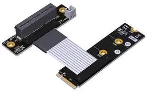 ADT-Link M.2 NVME SSD Interface to PCIe 4.0x4 Corner Series Riser Extension Cable 64G/BPS Full Speed M.2 M Key 2280/2260/2242/2230 Riser Card Gen4 with SATA Cable (K42UP(Gen4), 15cm) ADT-Link M.2 NVME SSD Interface to PCIe 4.0x4 Corner Series Riser Extension Cable 64G/BPS Full Speed M.2 M Key 2280/2260/2242/2230 Riser Card Gen4 with SATA Cable (K42UP(Gen4), 15cm)