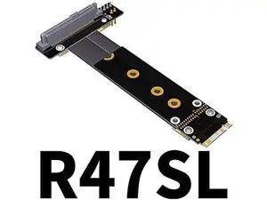 M.2 NVME Key M to U.2 SFF 8643 NVMe Extension Cable (60cm, R47SL) M.2 NVME Key M to U.2 SFF 8643 NVMe Extension Cable (60cm, R47SL)