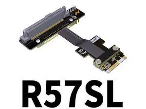 QJJ M.2 Key A.E. to U.2 NVMe SSD Extension Cable (50cm, R57SL) QJJ M.2 Key A.E. to U.2 NVMe SSD Extension Cable (50cm, R57SL)