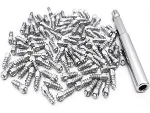 12mm Carbide Screw Tire Studs Snow Spikes Anti-Slip/Anti-ice for Car/Snowmobile/Tractor/ATV/UTV/MO-TOrcycle/Short Lug/Bicycles/Shoes with Installation Tool - Pack of 200 12mm Carbide Screw Tire Studs Snow Spikes Anti-Slip/Anti-ice for Car/Snowmobile/Tractor/ATV/UTV/MO-TOrcycle/Short Lug/Bicycles/Shoes with Installation Tool - Pack of 200
