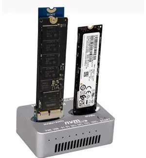 M2 NVMe Duplicator,USB C nVME Dual-Bay Offline Cloner With 28pin Mac SSD Card, Compatible With MacBook Air Imac (Mid 2013-2016) and PRO(Late 2013 - Mid 2015) SSD Enclosure(Need Extra AC/PD PW) M2 NVMe Duplicator,USB C nVME Dual-Bay Offline Cloner With 28pin Mac SSD Card, Compatible With MacBook Air Imac (Mid 2013-2016) and PRO(Late 2013 - Mid 2015) SSD Enclosure(Need Extra AC/PD PW)