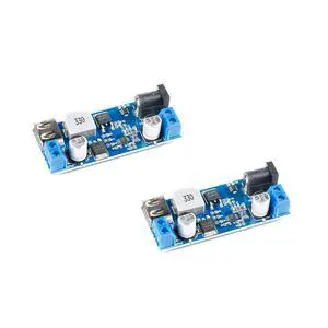 2Pcs XY-3606 DC-DC Buck Power Converter 9V-36V to 5V Buck Step Down Voltage Converter LM2596S USB Output DC Connector Input Power Supply Module Board for Charger Car 2Pcs XY-3606 DC-DC Buck Power Converter 9V-36V to 5V Buck Step Down Voltage Converter LM2596S USB Output DC Connector Input Power Supply Module Board for Charger Car