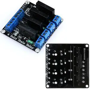 4 Channel 5V Low Level Trigger Solid State Relay Module with Fuse, 4 Way 250V 2A for Industrial Control Applications 4 Channel 5V Low Level Trigger Solid State Relay Module with Fuse, 4 Way 250V 2A for Industrial Control Applications
