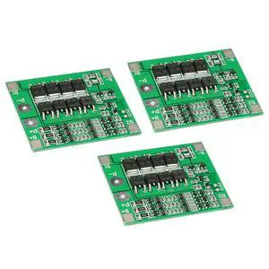 3Pcs 3S 12V 25A Lithium Battery Protection Board 11.1V-12.6V 18650 Lithium Battery Balanced Function Board with USB Plug, Green Two-Terminal Connector 3Pcs 3S 12V 25A Lithium Battery Protection Board 11.1V-12.6V 18650 Lithium Battery Balanced Function Board with USB Plug, Green Two-Terminal Connector