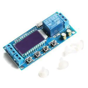 1-Channel Timer Delay Relay XY-LJ02 Cycle Trigger Delay Timer Switch Circuit Electronic Relay Module with LCD Display, 12V Timer Relay Delay Controller Module Support Micro USB 5V Input 1-Channel Timer Delay Relay XY-LJ02 Cycle Trigger Delay Timer Switch Circuit Electronic Relay Module with LCD Display, 12V Timer Relay Delay Controller Module Support Micro USB 5V Input