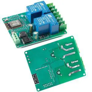 ESP8266 5V 30A Relay Module, 2 Channel ESP-12F Development Board for Smart Home IoT, DC7-80V Power Supply ESP8266 5V 30A Relay Module, 2 Channel ESP-12F Development Board for Smart Home IoT, DC7-80V Power Supply