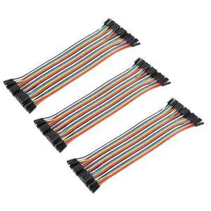 120Pcs Multicolored 1.4mm Dupont Female to Female Breadboard Wire Adapter Cable, 40P 21CM, Compatible with Breadboard, PC Motherboard, PCB Project 120Pcs Multicolored 1.4mm Dupont Female to Female Breadboard Wire Adapter Cable, 40P 21CM, Compatible with Breadboard, PC Motherboard, PCB Project