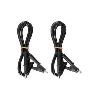 Alligator Clips Wires Test Leads, Dual Ended Crocodile Wire Jumper Cables Heavy Duty Wire for Electrical Testing,1m Black 1500V 10A 2PCS Alligator Clips Wires Test Leads, Dual Ended Crocodile Wire Jumper Cables Heavy Duty Wire for Electrical Testing,1m Black 1500V 10A 2PCS