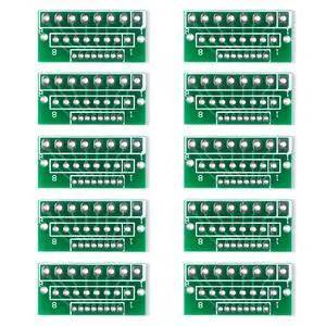 10Pcs Interface board 1.27MM 2.0MM 2.54MM Adapter Board for Wireless Module Transfer Spacing 8 Pins 3 Rows 24 Holes 10Pcs Interface board 1.27MM 2.0MM 2.54MM Adapter Board for Wireless Module Transfer Spacing 8 Pins 3 Rows 24 Holes
