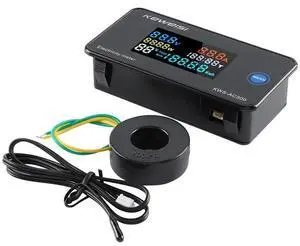 AC Voltage Current Meter, Switching Transformer Voltage Monitor Tester 0-100A AC50-300V Voltage Current Power Electric Energy Electrical Multi Tester LCD Digital Display KWH Reader AC Voltage Current Meter, Switching Transformer Voltage Monitor Tester 0-100A AC50-300V Voltage Current Power Electric Energy Electrical Multi Tester LCD Digital Display KWH Reader