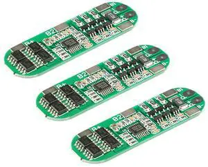 3Pcs 3S Battery Protection Board 3S 10A 18650 Lithium Battery Protection Board 12.6V with Charge Balance Overcharge Overdischarge Overcurrent Protection 3Pcs 3S Battery Protection Board 3S 10A 18650 Lithium Battery Protection Board 12.6V with Charge Balance Overcharge Overdischarge Overcurrent Protection