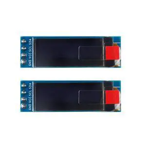 0.91 Inch OLED Display Module I2C IIC Display 12832 128X32 SSD1306 Blue DC3.3V OLED Screen for Arduino 2PCS 0.91 Inch OLED Display Module I2C IIC Display 12832 128X32 SSD1306 Blue DC3.3V OLED Screen for Arduino 2PCS
