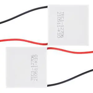 2 Pack TEC1-12706 Semiconductor Refrigeration Tablets 12V 6A TEC1-12706 Heatsink Thermoelectric Cooler Cooling Peltier Plate Module 40x40mm 2 Pack TEC1-12706 Semiconductor Refrigeration Tablets 12V 6A TEC1-12706 Heatsink Thermoelectric Cooler Cooling Peltier Plate Module 40x40mm