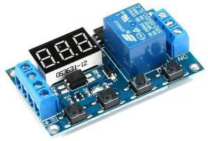 DC 6-30V Timer Delay Triggered Relay Module 1 Channel Way 5V Multifunction Switch Control Relay Cycle Timer Digit LED Display Micro USB DC 6-30V Timer Delay Triggered Relay Module 1 Channel Way 5V Multifunction Switch Control Relay Cycle Timer Digit LED Display Micro USB