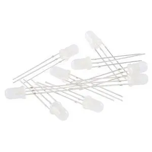 100pcs 5mm F5 LED Bi-Color Diffused Common Cathode Round Light Emitting Diode Dual Red and Emerald Green Foggy Two Plug-in DIY Kit 100pcs 5mm F5 LED Bi-Color Diffused Common Cathode Round Light Emitting Diode Dual Red and Emerald Green Foggy Two Plug-in DIY Kit