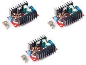 3PCS 150W DC-DC 10-32V to 12-35V Step Up Boost Converter Adjustable Voltage Regulator Laptop Voltage Charger Board Car Power Supply Board 3PCS 150W DC-DC 10-32V to 12-35V Step Up Boost Converter Adjustable Voltage Regulator Laptop Voltage Charger Board Car Power Supply Board