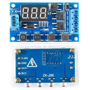 ZK-J04 Dual MOS Tube Timing Delay Switch Circuit 12V/24V for Automation Control, Replaces Relay Modules ZK-J04 Dual MOS Tube Timing Delay Switch Circuit 12V/24V for Automation Control, Replaces Relay Modules