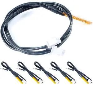 6pcs NTC 10K NTC10KB3435 Waterproof Digital Temperature Sensor Probe Thermistor with 25cm Cable for Precision Measurement 6pcs NTC 10K NTC10KB3435 Waterproof Digital Temperature Sensor Probe Thermistor with 25cm Cable for Precision Measurement