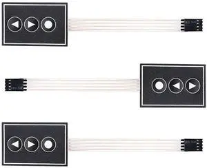 3Pcs 1x3 Matrix Membrane Switch 3Key Membrane Switch Keypad Keyboard PVC PET Control Panel Switch 36*55mm 4Pin DIY Accessory for Arduino 3Pcs 1x3 Matrix Membrane Switch 3Key Membrane Switch Keypad Keyboard PVC PET Control Panel Switch 36*55mm 4Pin DIY Accessory for Arduino