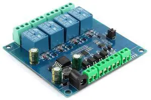 Modbus-Rtu 7-24V 4 Channel Relay Module Switch Modbus RTU Switch Input Output 5V RS485 TTL Communication Anti-Reverse Connection Modbus-Rtu 7-24V 4 Channel Relay Module Switch Modbus RTU Switch Input Output 5V RS485 TTL Communication Anti-Reverse Connection