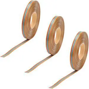 3pcs 14P Multicolored Dupont Jumper Ribbon 1M/3.3Ft Cables for Arduino Breadboard Projects 3pcs 14P Multicolored Dupont Jumper Ribbon 1M/3.3Ft Cables for Arduino Breadboard Projects