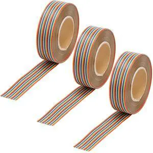 3pcs 34P Multicolored Dupont Jumper Ribbon 1M/3.3Ft Cables for Arduino Breadboard Projects 3pcs 34P Multicolored Dupont Jumper Ribbon 1M/3.3Ft Cables for Arduino Breadboard Projects