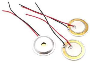 30pcs 20mm Piezo Buzzer Element with Copper Plate & Aluminum Casing - Wired Sound Trigger for Drum & Guitar 30pcs 20mm Piezo Buzzer Element with Copper Plate & Aluminum Casing - Wired Sound Trigger for Drum & Guitar