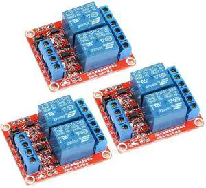 3 Pack Relay 2 Channel Module DC12V with Isolated Optocoupler Support High and Low Level Trigger 3 Pack Relay 2 Channel Module DC12V with Isolated Optocoupler Support High and Low Level Trigger