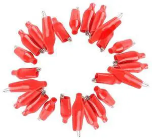 Alligator Clips Crocodile Clamps with Protective Insulation Cover - 45mm Multimeter Tester Clips Jumper Electric Test, Power Supply Clips Pack of 20(Red) Alligator Clips Crocodile Clamps with Protective Insulation Cover - 45mm Multimeter Tester Clips Jumper Electric Test, Power Supply Clips Pack of 20(Red)