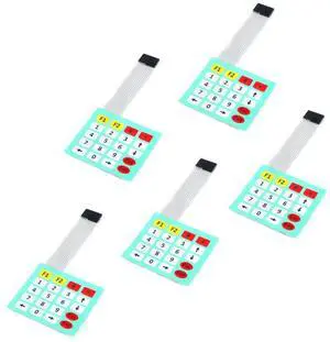 5Pcs 4x5 Matrix Array Membrane Switch 20 Key Keypad Membrane Switch 85 * 75mm Microcontroller Extended Keyboard 9Pin for Arduino 5Pcs 4x5 Matrix Array Membrane Switch 20 Key Keypad Membrane Switch 85 * 75mm Microcontroller Extended Keyboard 9Pin for Arduino
