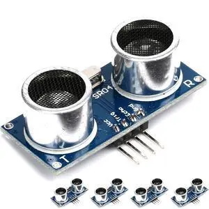 5Pcs HC-SR04 Ultrasonic Sensor Module Kit Distance Sensor Compatible with Mega R3 Duemilanove Nano for Robot XBee ZigBee by ElecRight 5Pcs HC-SR04 Ultrasonic Sensor Module Kit Distance Sensor Compatible with Mega R3 Duemilanove Nano for Robot XBee ZigBee by ElecRight