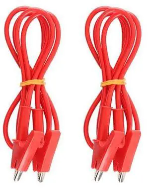 Alligator Clips Wires Test Leads, Dual Ended Crocodile Wire Jumper Cables Heavy Duty Wire for Electrical Testing,1m Red 1500V 10A 2PCS Alligator Clips Wires Test Leads, Dual Ended Crocodile Wire Jumper Cables Heavy Duty Wire for Electrical Testing,1m Red 1500V 10A 2PCS