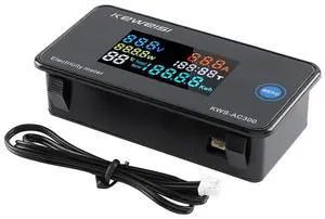 AC Voltage Current Meter, Voltage Monitor Tester 0-20A AC50-300V Voltage Current Power Electric Energy - Electrical Multi Tester LCD Digital Display KWH Reader AC Voltage Current Meter, Voltage Monitor Tester 0-20A AC50-300V Voltage Current Power Electric Energy - Electrical Multi Tester LCD Digital Display KWH Reader