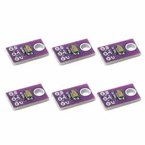 6pcs TEMT6000 Analog Ambient Light Sensor Module, 3.35 V, Visible Light Output 6pcs TEMT6000 Analog Ambient Light Sensor Module, 3.35 V, Visible Light Output