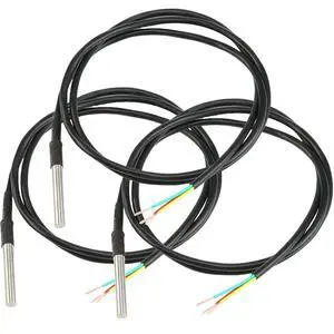 3pcs Waterproof Stainless Steel Temperature Sensor TO-92 Probe for Arduino DS18B20, 1 Meter 3pcs Waterproof Stainless Steel Temperature Sensor TO-92 Probe for Arduino DS18B20, 1 Meter
