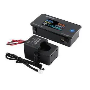 AC Voltage Current Meter, Closed Transformer Voltage Monitor Tester 0-100A AC50-300V Voltage Current Power Electric Energy Electrical Multi Tester LCD Digital Display KWH Reader AC Voltage Current Meter, Closed Transformer Voltage Monitor Tester 0-100A AC50-300V Voltage Current Power Electric Energy Electrical Multi Tester LCD Digital Display KWH Reader