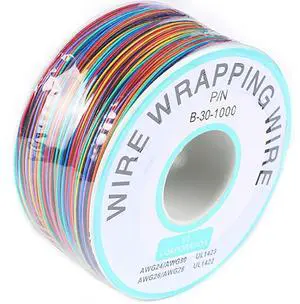 8-Color Electronic Wire - 30 AWG Single Core, 250M Tinned Copper Solid Cable for Circuit Boards & PCB 8-Color Electronic Wire - 30 AWG Single Core, 250M Tinned Copper Solid Cable for Circuit Boards & PCB